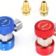 Connecteur climatisation R134a 2x coupleurs HP/LP 1/4" mâle