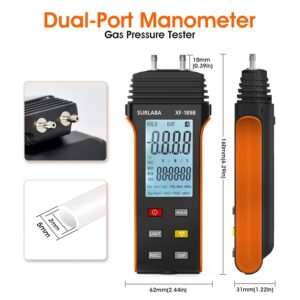 Manomètre pression différentiel numérique 30 psi, 11 unités