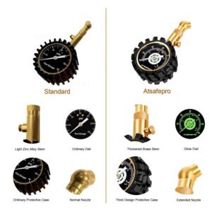 Manomètre pression pneu ATsafepro 60 psi cadran 5,1 cm