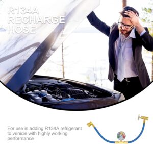 Tuyau de charge R134A Homoyoyo avec manomètre filetage 1/2