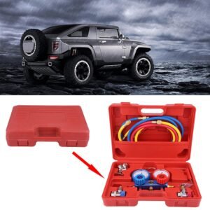 Jauges climatisation R134a - kit diagnostic tuyaux, crochet