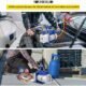 Pompe à vide climatisation 4CFM 1/4HP 1440 tr/min avec jauge