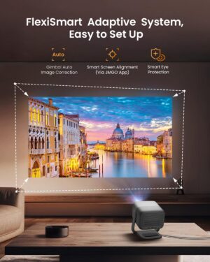 Projecteur laser JMGO N1S - 4K compatible, 850 lm, HDR10, Netflix officiel, 200"