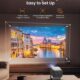 Projecteur laser JMGO N1S - 4K compatible, 850 lm, HDR10, Netflix officiel, 200"