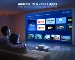 Vidéoprojecteur 4K Android TV 30000 lm Focus électrique