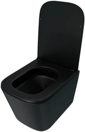 WC suspendu AM.PM FlashClean noir mat 49 cm - sans bord