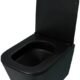 WC suspendu AM.PM FlashClean noir mat 49 cm - sans bord
