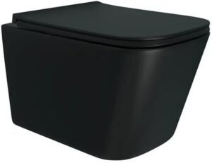 WC suspendu AM.PM FlashClean noir mat 49 cm - sans bord