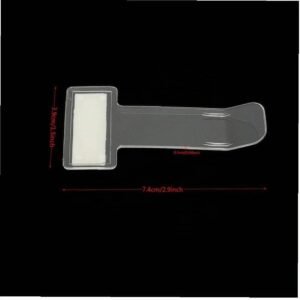 Porte-tickets pare-brise adhésif 2 pièces plastique