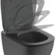 WC suspendu TESI Ideal Standard sans bride noir mat