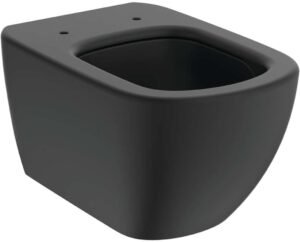 WC suspendu TESI Ideal Standard sans bride noir mat