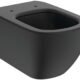 WC suspendu TESI Ideal Standard sans bride noir mat