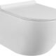 WC sans bride — Pack cuvette suspendue + plaque inox