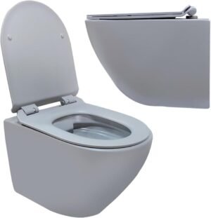 Pack WC suspendu Initio sans bride - bâti et plaque inox