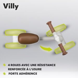 Draisienne bébé Lionelo Villy 4 roues beige jusqu'à 30 kg