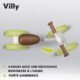 Draisienne bébé Lionelo Villy 4 roues beige jusqu'à 30 kg