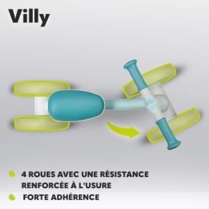 41tiYEJGuWL._AC_.jpg Draisienne bébé Lionelo Villy 4 roues 1-3 ans Turquoise