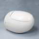 WC suspendu œuf Ove 59x41 cm blanc avec abattant