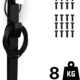 Poteau borne Tesla Wall Connector LDY, acier noir 149 cm