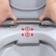 Pack WC suspendu Initio sans bride - bâti et plaque inox