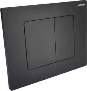 Cuvette suspendue sans bride, bâti initio, plaque noir mat