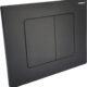 Cuvette suspendue sans bride, bâti initio, plaque noir mat