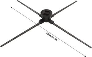 Projecteur holographique 3D ventilateur 85cm 1024LED 4lames