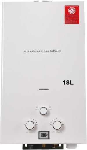 Chauffe-eau gaz instantané 18L Chauffe-eau gaz instantané 18L GPL/Propane 36kW LED
