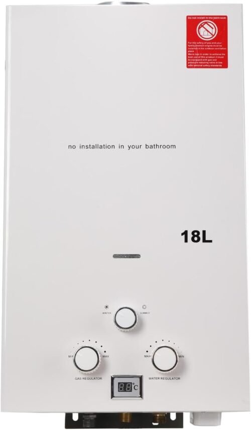 Chauffe-eau gaz instantané 18L GPL/Propane 36kW LED