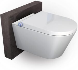 WC japonais suspendu BERNSTEIN cuvette céramique jet douche