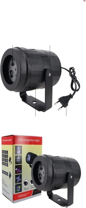 Projecteur GOBO mini 12 films Noël/Halloween Int./Ext.