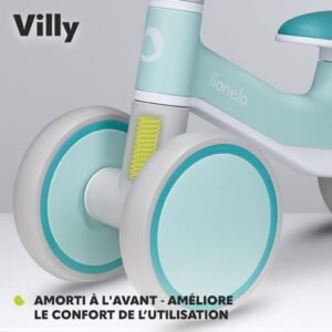 51GSTAu3dL._AC_.jpg Draisienne bébé Lionelo Villy 4 roues 1-3 ans Turquoise