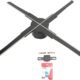 Projecteur hologramme 3D LED 45 cm ventilateur d'affichage