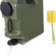 Réservoir d'eau de camping 18 L PE vert avec poignée