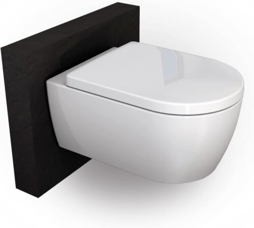 WC suspendu BERNSTEIN sans reb WC suspendu BERNSTEIN sans rebords blanc abattant standard