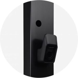 Poteau borne Tesla Wall Connector LDY, acier noir 149 cm