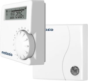 Thermostat programmable sans fil pour chaudière contact sec