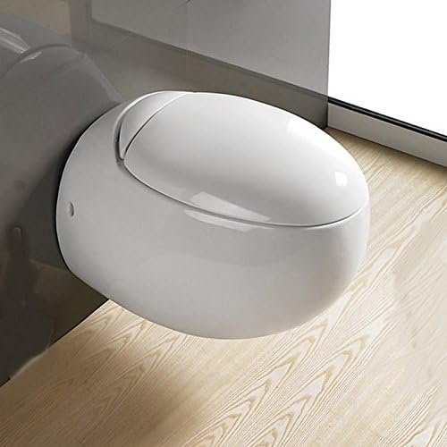 WC suspendu œuf Ove 59x41 cm b WC suspendu œuf Ove 59x41 cm blanc avec abattant