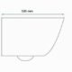 WC suspendu doré - cuvette céramique avec siège softclose