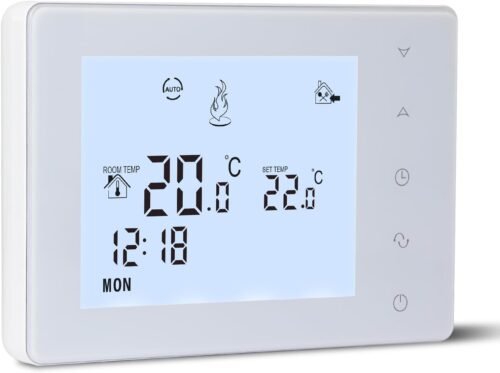 Thermostat chaudière gaz Beok programmable 2 fils à piles