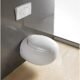 WC suspendu œuf Ove 59x41 cm blanc avec abattant