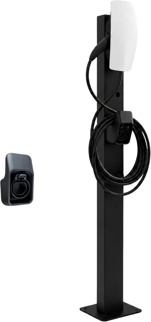 Poteau borne Tesla Wall Connector LDY, acier noir 149 cm