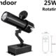 Projecteur GOBO 25W LED rotatif intérieur/extérieur pour logo pub