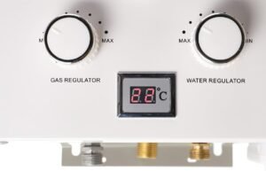 Chauffe-eau gaz 8L 16 kW propane instantané - douche pluie
