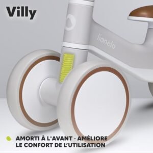 Draisienne bébé Lionelo Villy 4 roues beige jusqu'à 30 kg