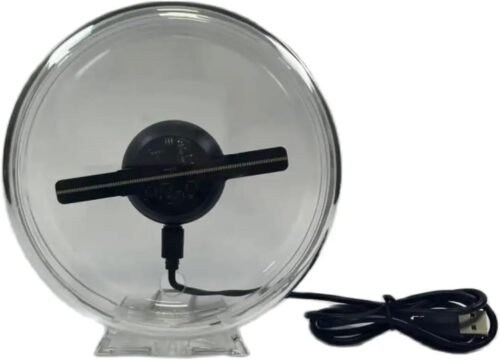 Ventilateur holographique 3D 1 Ventilateur holographique 3D 128 LED - couvercle transparent