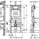 WC mural sans bord Alpenberger kit complet Geberit