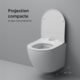 WC suspendu mural AM.PM sans rebord céramique X-Joy S