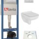 WC mural Capri Slim - Set préfabriqué + abattant Soft-Close