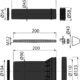 Alcaplast M900 Mur WC raccord DN90/110 complet set